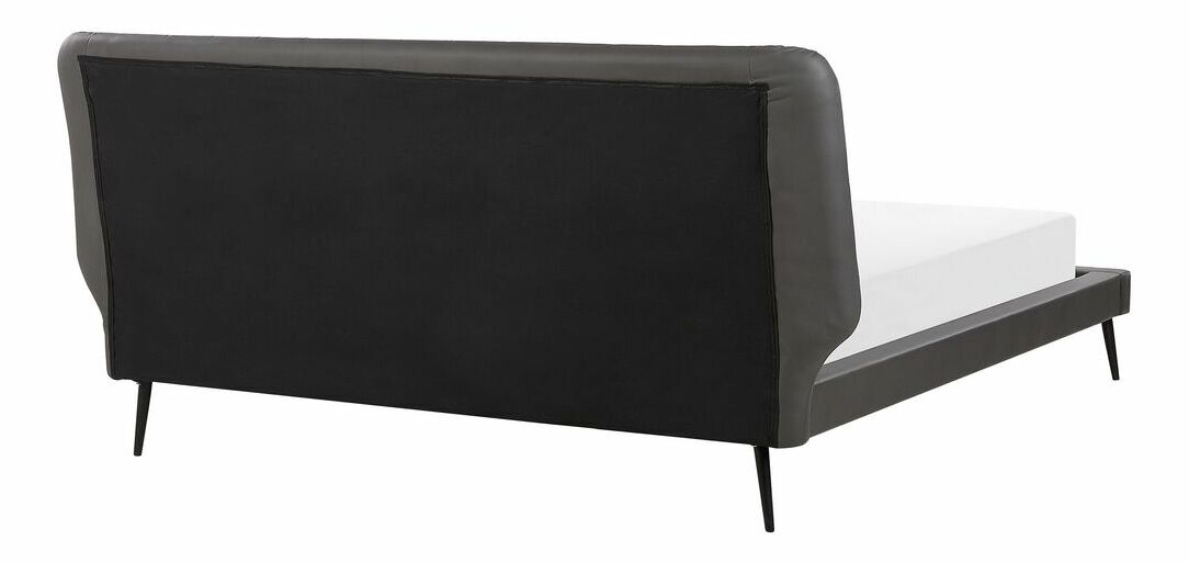 Manželská postel 180 cm ESONNA (s roštem) (šedá)