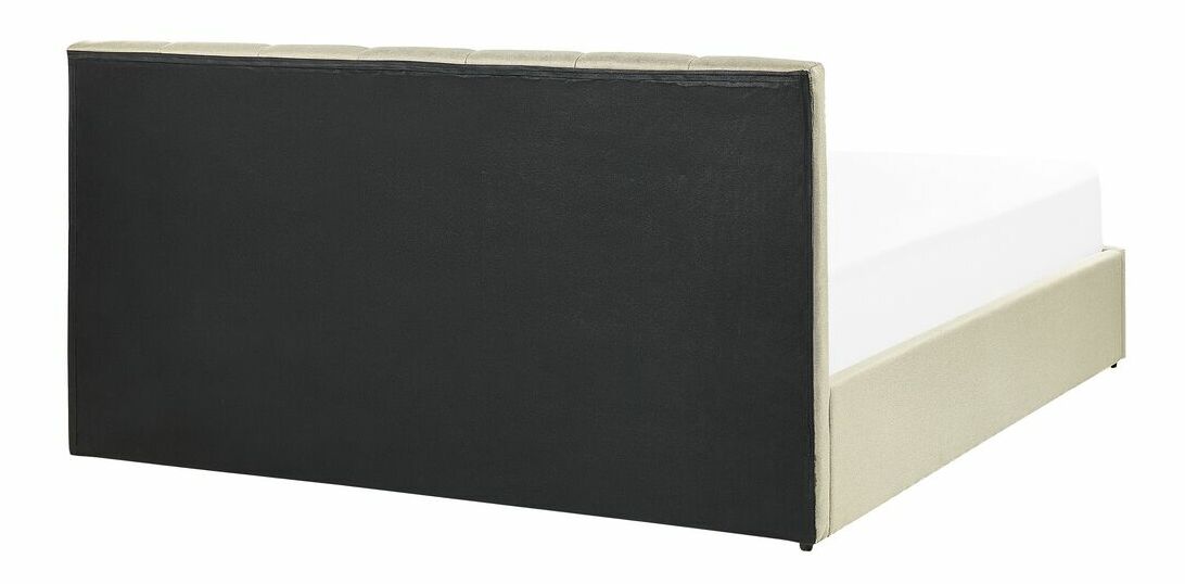 Manželská postel 160 cm Dabria (béžová) (s roštem) (s úl. prostorem)