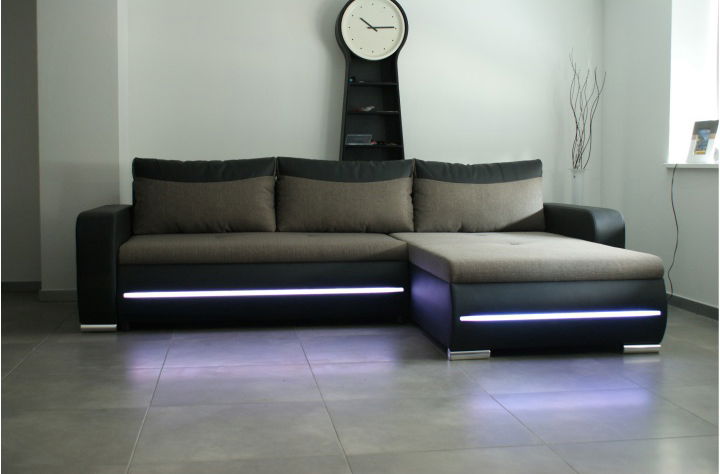 Rohová sedací souprava Kody (P) (s LED osvětlením)