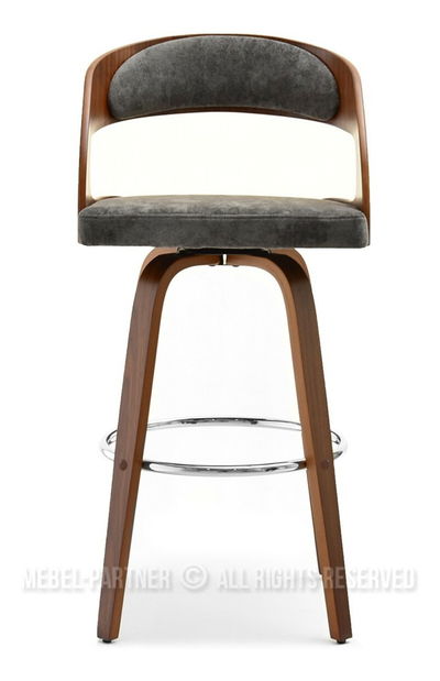 Židle Hook (ořech + chromová)