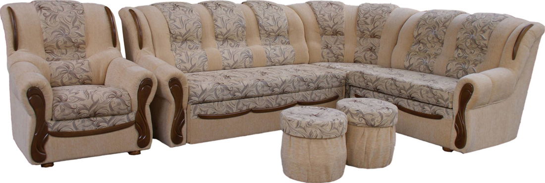 Sedací souprava Baron Roh+K+2T (béžová) (P)