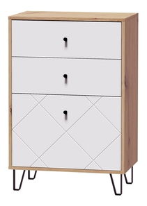 Komoda Bonny BL18 (dub artisan + bílá matná)