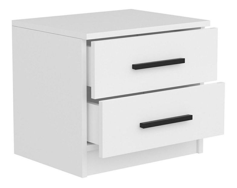 Noční stolek Bubose 3 (bílá)