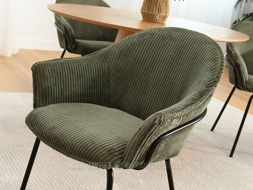 Židle Val (olivový + černá)