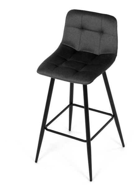 Barová židle Asegurando (tmavě šedá)