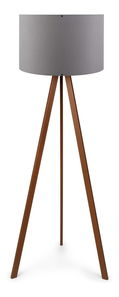 Stojanová lampa Comporollo 1 (šedá + hnědá)