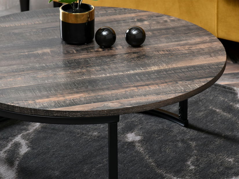 Konferenční stolek Kolja Stolek Xl (dub + černá)