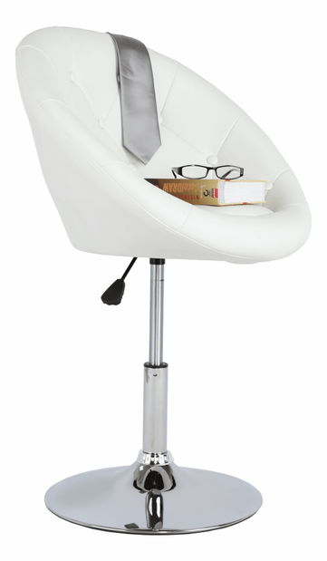 Otočné křeslo Gully (bílá)