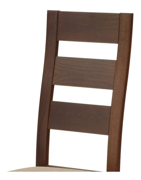 Jídelní židle Basurde (ořech + béžová)