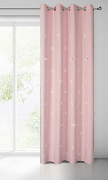 Záclona 140x250 cm Elssa (růžová)
