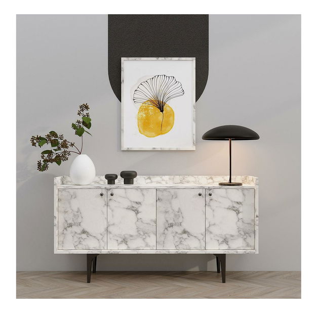 Skříňka Aliex 6 (mramor carrara)