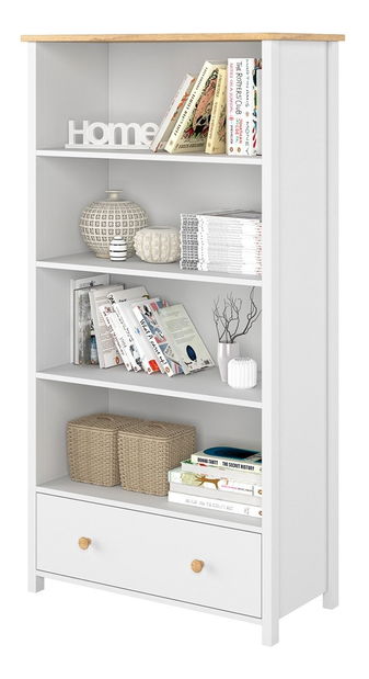 Regál Kokos KS-2 (bílá + dub nash)