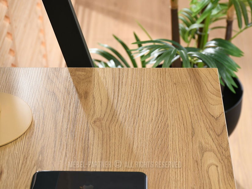 PC stolek Dylen (dub černý + černá)