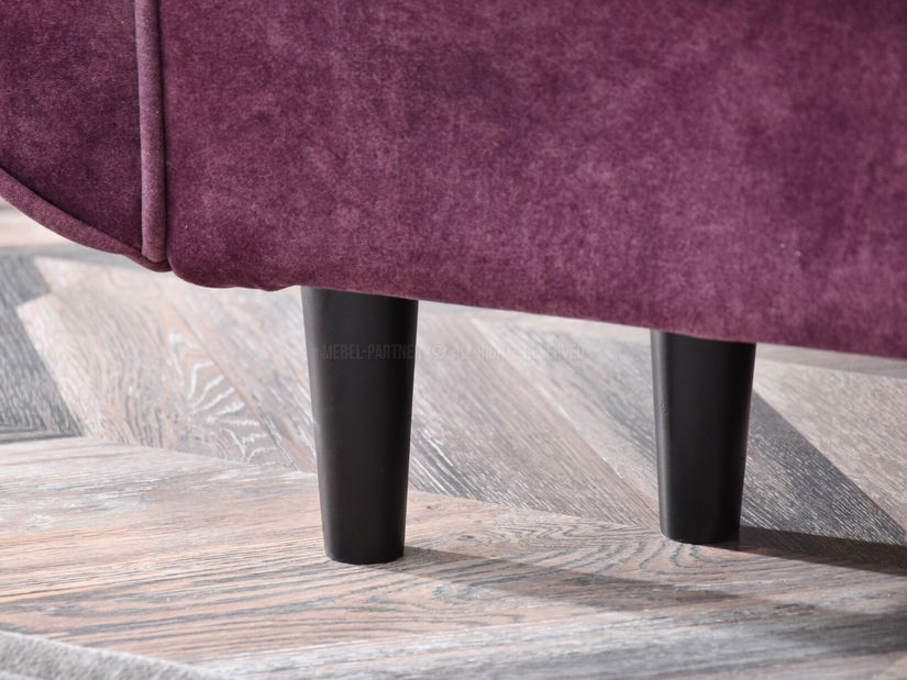 Pohovka dvousedačka Bacteria (černá)