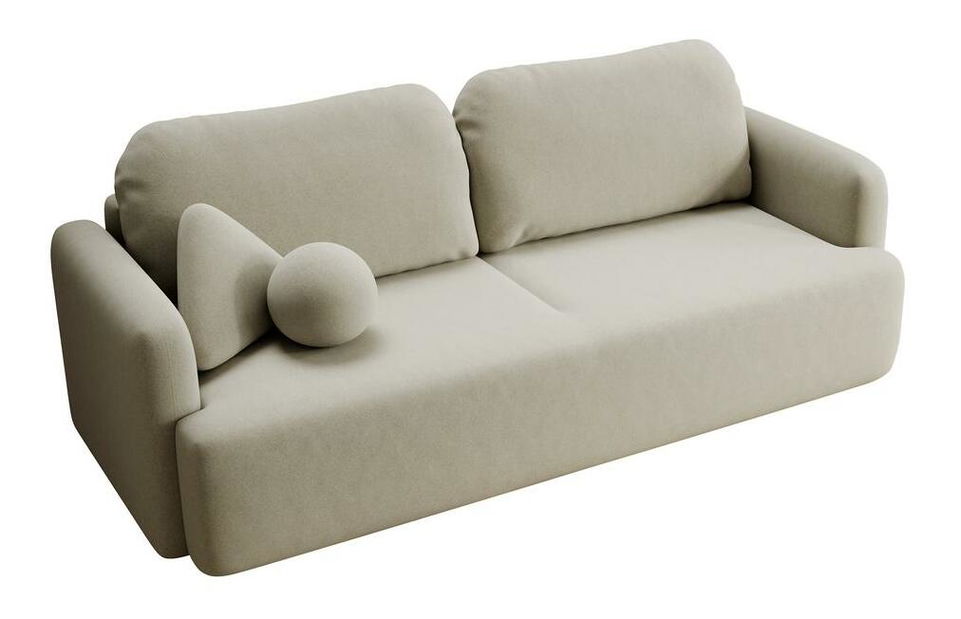 Pohovka trojsedačka Linaki (béžová střední + černá)