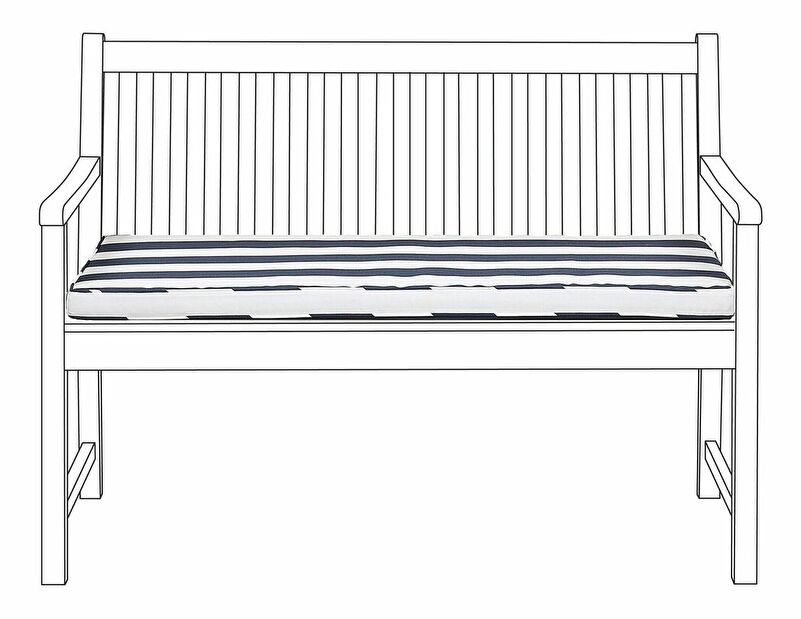 Zahradní polštář 112x54 cm VESTFOLD (modrá)