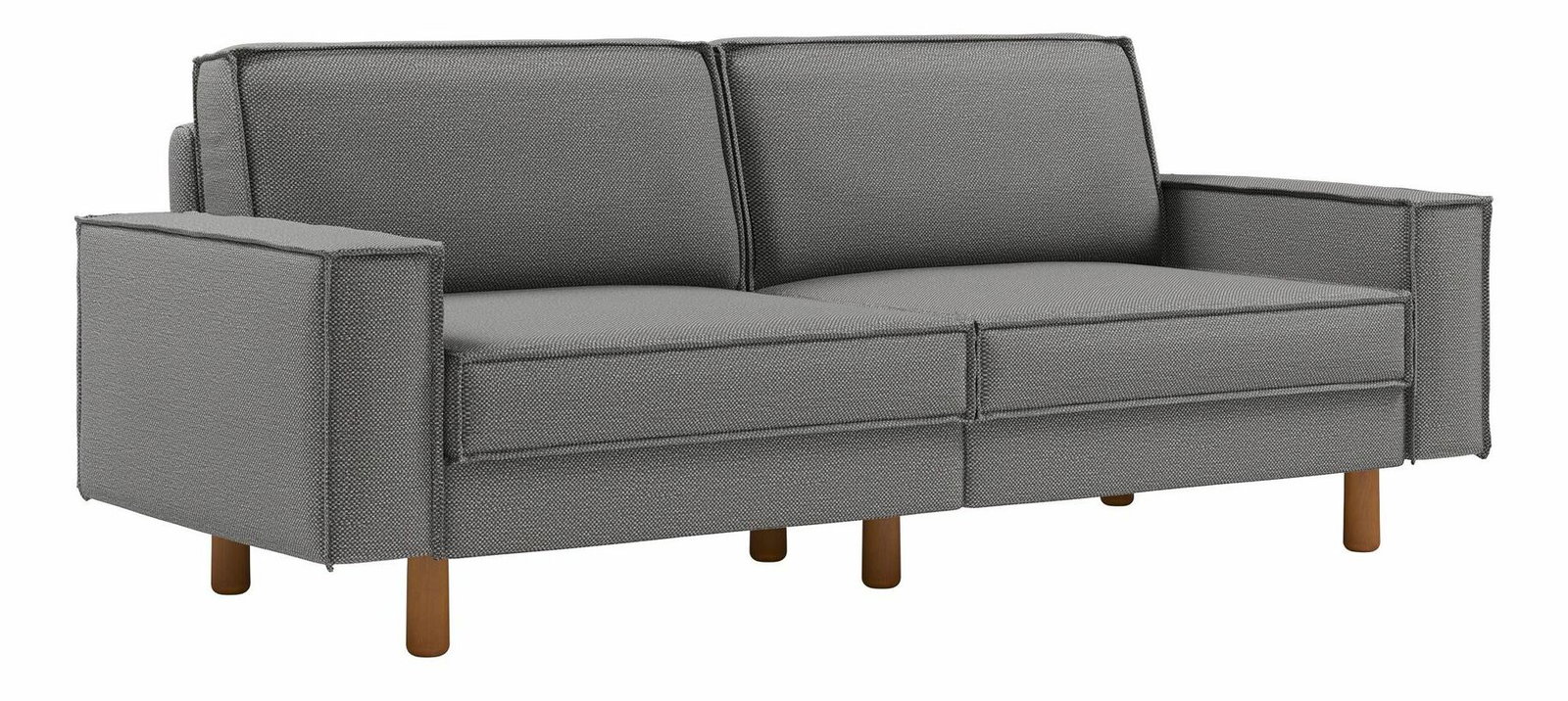 Pohovka Spary 3 (šedá + ořech)