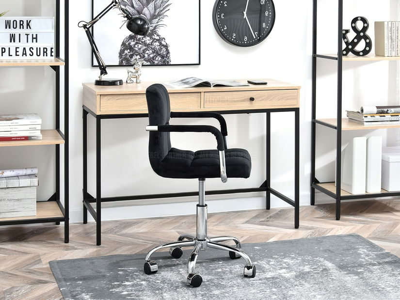 Židle Elita (černá + chromová)