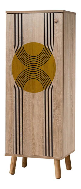 Botník (skříňka na boty) Beside 4 (dub sonoma)