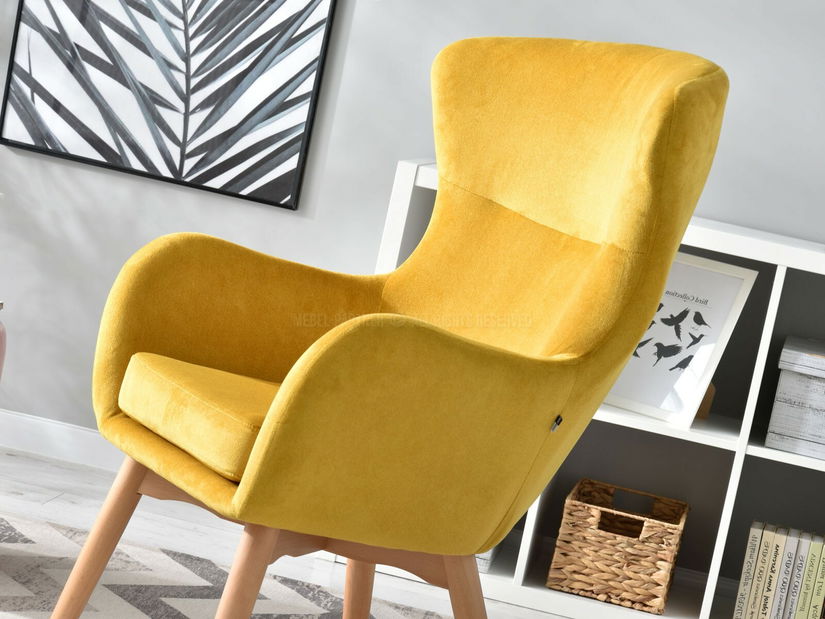 Křeslo Léto (žlutá + buk)