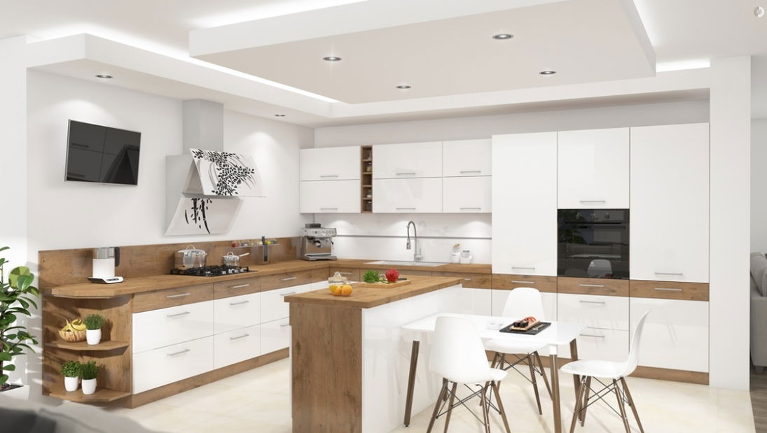 Kuchyně Virion 2 260 cm (dub lancelot + bílá)