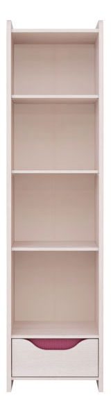 Regál BRW Hihot REG1S (dub jasný belluno + růžová) *výprodej