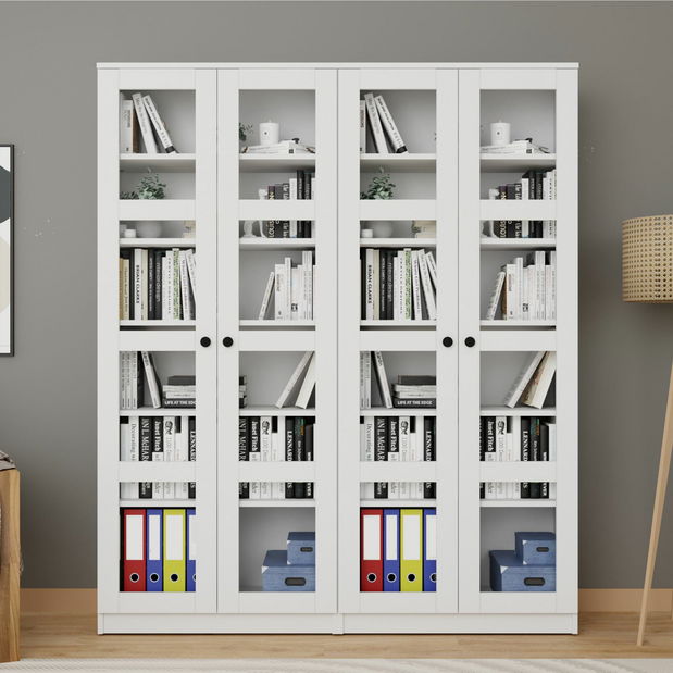 Vitrína Luckiny V (bílá)