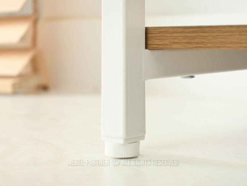 Regál Harp B (dub + bílá)