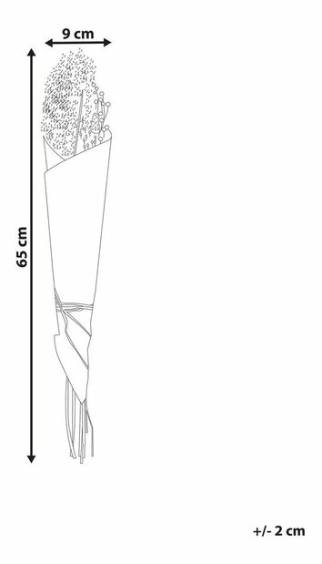 Kytice sušených květin Bruna (přírodní)