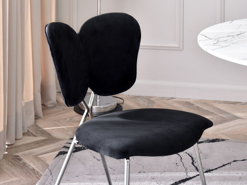 Židle Wrangler (černá + chromová)