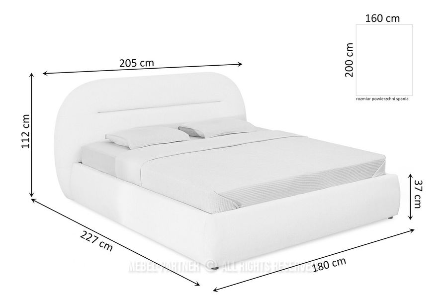 Manželská postel 160 cm Nervios 160 (béžová)