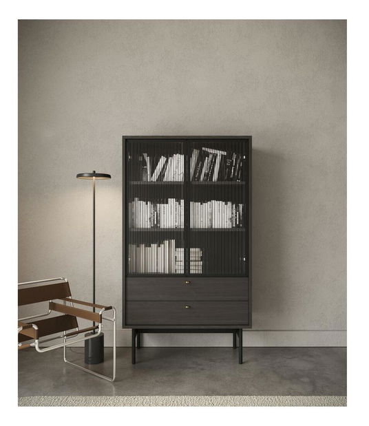 Vitrína Oscar O2 (portlandský jasan černý)