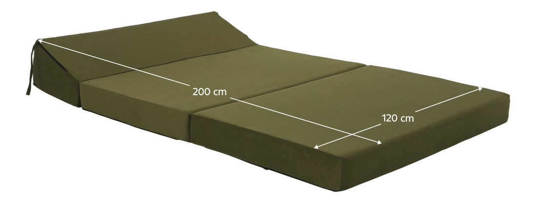 Rozkládací křeslo Viajado (olivová)