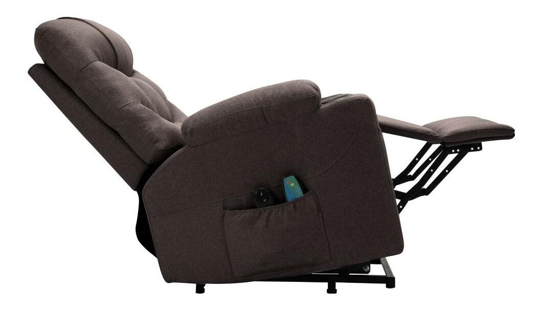 Masážní křeslo Hipocresias (hnědá)