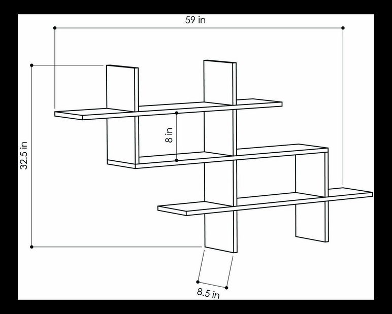 Polička Haag (Dub) *výprodej
