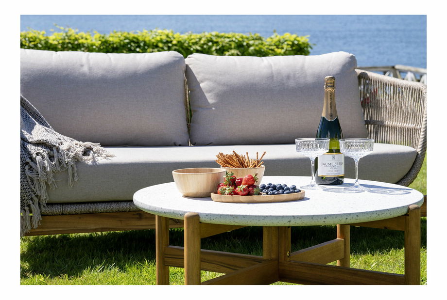 Konferenční stolek Taleria 10 (přírodní + bílá)