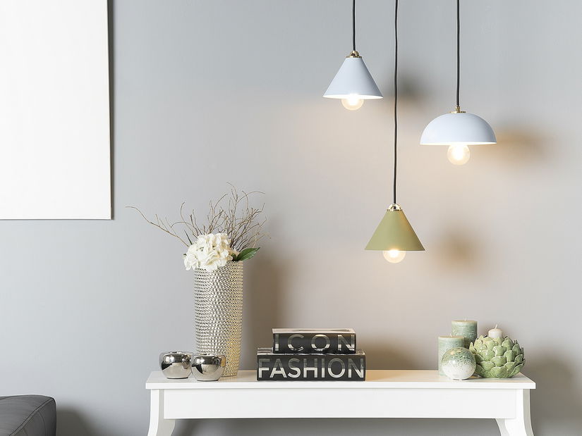 Závěsná lampa Agron (olivově zelená)