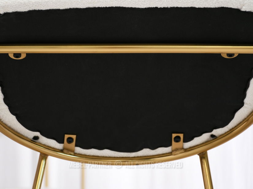 Židle Baggie K (krémová + zlatá)