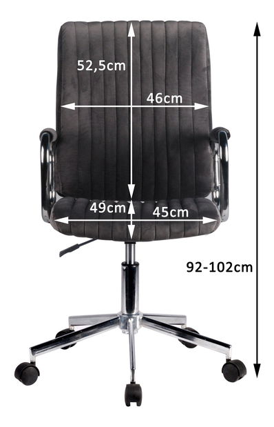 Kancelářská židle Fronteras (šedá)
