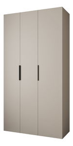 Šatní skříň 130 cm Carmela 50-4 (kašmír + černá)