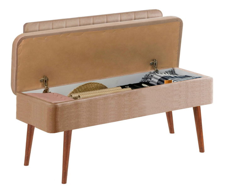 Jídelní set Vlasta 2 (ořech + béžová) (pro 6 osob)