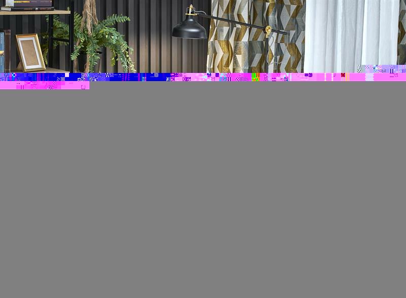 PC stolek Bush (dub zlatý + černá)