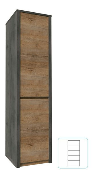 Policová skříň Mysmea S1D