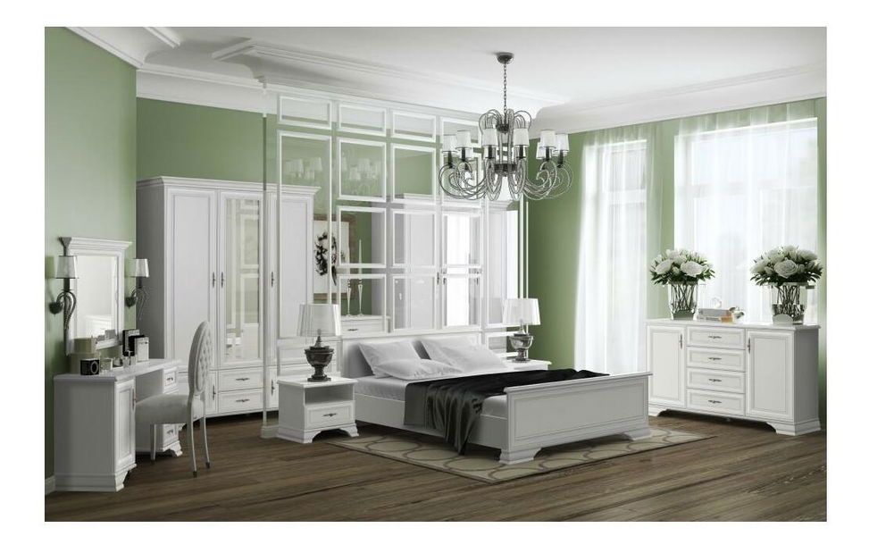 Jednolůžková postel 90x200 cm Kuito (alpská bílá)