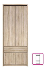 Šatní skříň Nordanas 22 (dub sonoma)