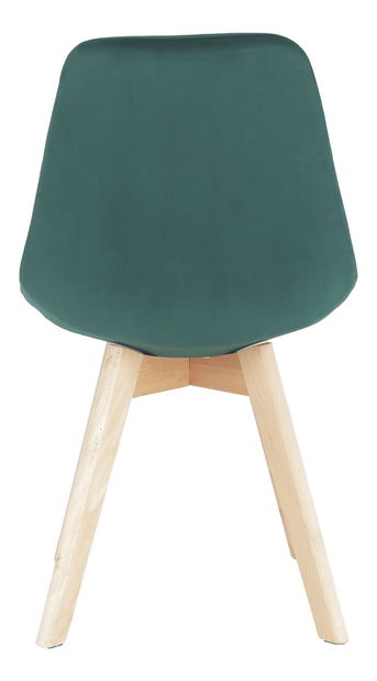 Jídelní židle Blanche (emerald + buk)