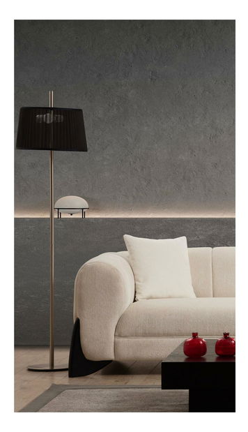 Pohovka trojsedačka Sandraello (bílá + černá)