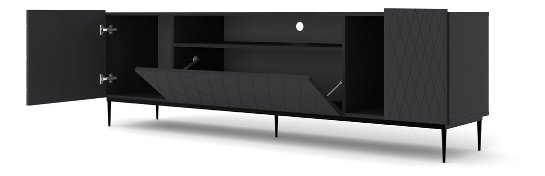 TV stolek/skříňka Dintanna 193 (černá + černá)