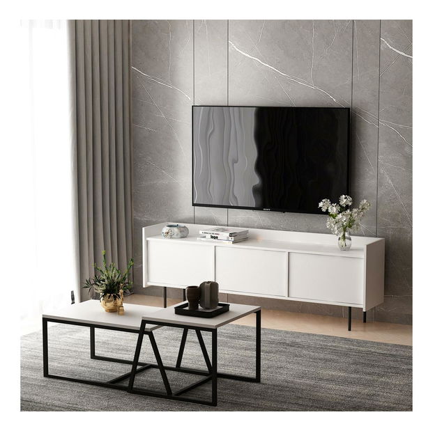 Set nábytku do obývacího pokoje Astalan (bílá)