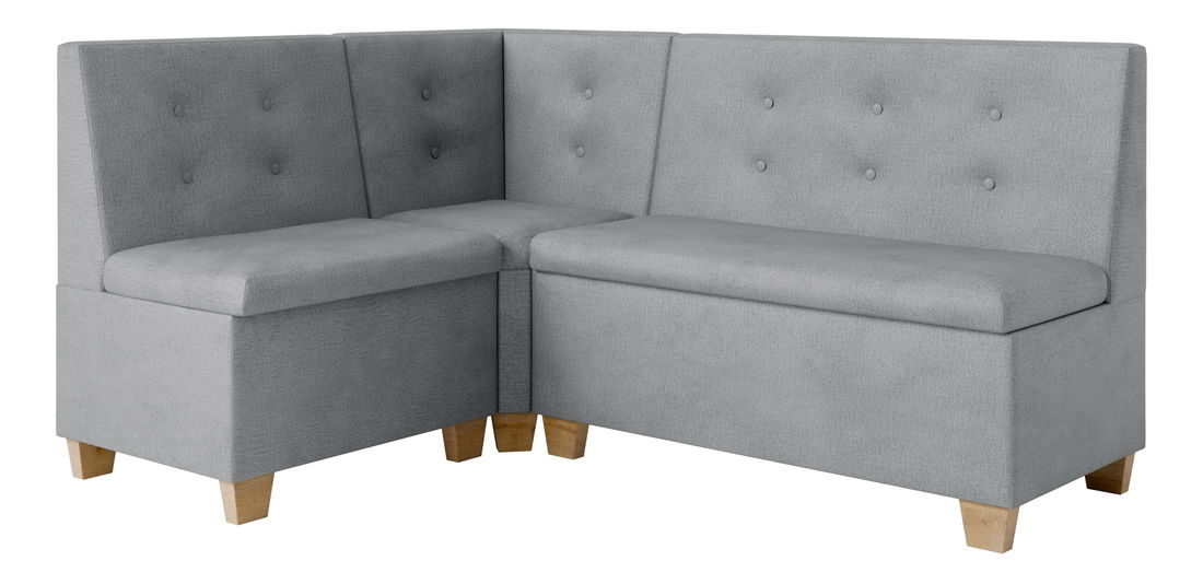 Rohová lavice Bolio 140x200 (šedá)